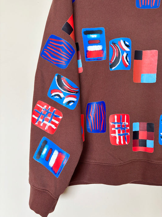 The one-of-a-kind sweatshirt with hand-drawn design Size M