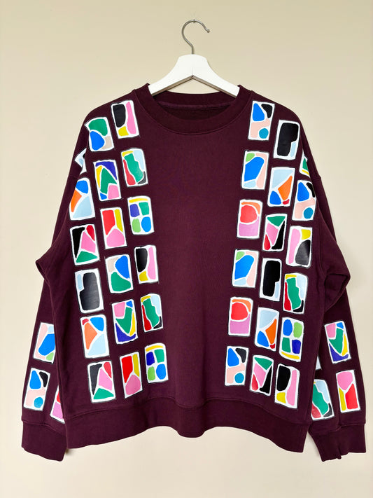 The one-of-a-kind sweatshirt with hand-drawn design Size M